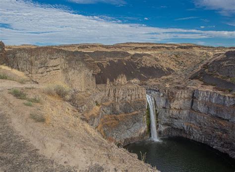 Palouse River Falls Frozen Water Wilderness Waterfall Winter Stock Image - Image of franklin ...