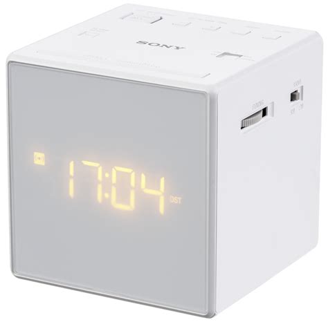 Sony ICF-C1 Alarm Clock Radio, White - Seller Refurbished