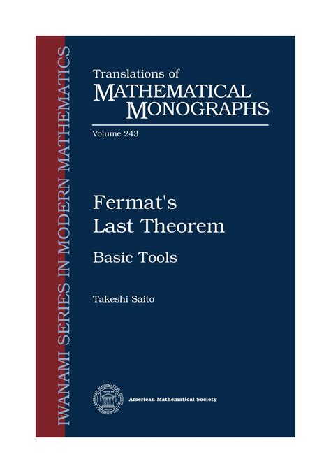 Fermat’s Last Theorem: Basic Tools