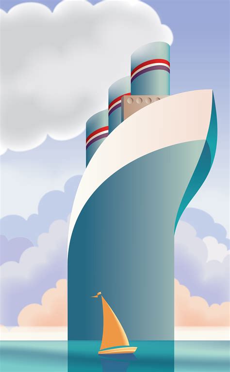 Deco Ship Illustration on Behance