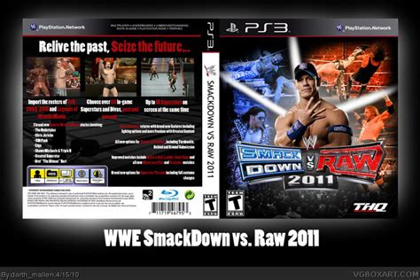 WWE SmackDown vs. RAW 2011 PlayStation 3 Box Art Cover by darth_mallen