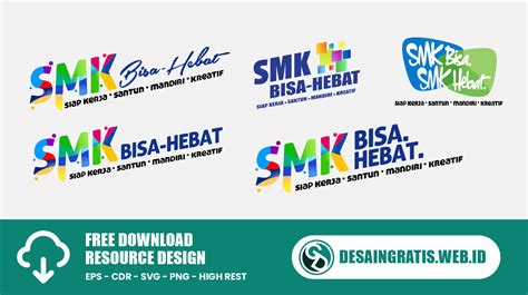 Logo SMK Bisa Hebat Vektor CDR AI EPS PSD PNG HD Free Download - Desain Gratis