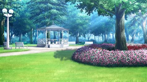 Anime Landscape: Park (Anime Background) | Gacha backgrounds outside, Background, Anime background