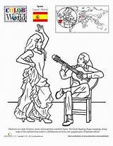 Color The World Flamenco  Worksheet Educationcom Coloring Pages sketch template