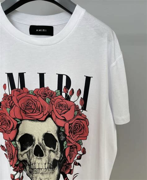 Amiri Rose Skull T-shirt – billionairemart