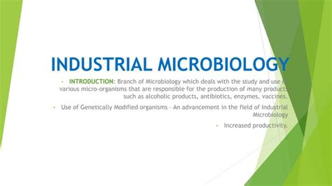 Industrial microbiology | PPT