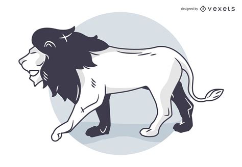 Silhouette Lion Vector Vector Download