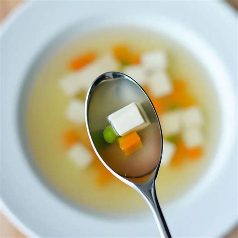 Thai Clear soup with Tofu and Veggies, Homemade Broth