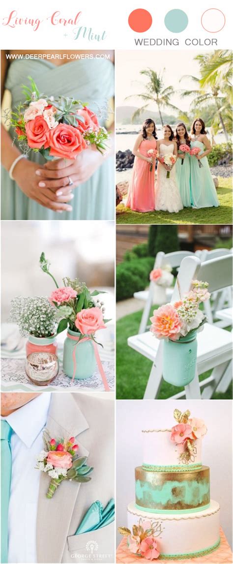 Top 7 Living Coral Wedding Color Ideas & Combos | DPF