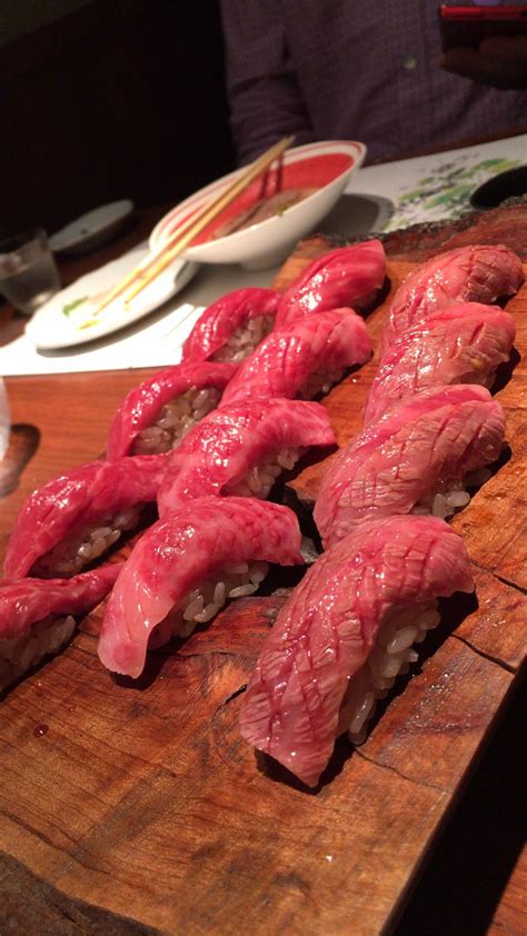 [I ate] raw beef sushi : r/food