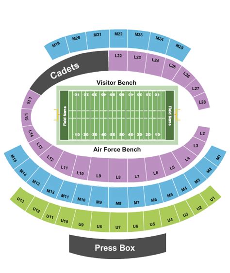 Falcon Stadium Seating Chart & Maps - Colorado Springs