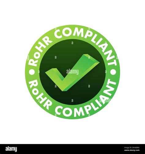 RoHS compliant symbol, label. Quality mark. RoHS icon. Restriction of ...