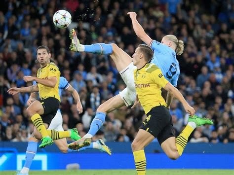 Manchester City vs Borussia Dortmund: Erling Haaland's Gravity-Defying ...