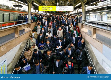 Train Commuters in Rush Hour Editorial Photo - Image of nagoya, crowded: 70974461