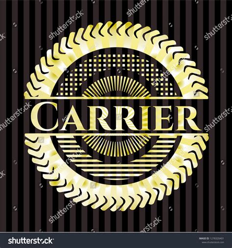 Carrier Gold Emblem Badge Stock Vector (Royalty Free) 1278320401 ...