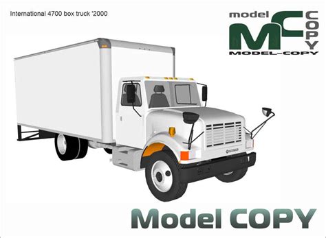 International 4700 box truck '2000 - 3D Model - 69284 - Model COPY ...