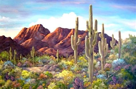 High Sonoran Desert Painting at PaintingValley.com | Explore collection ...