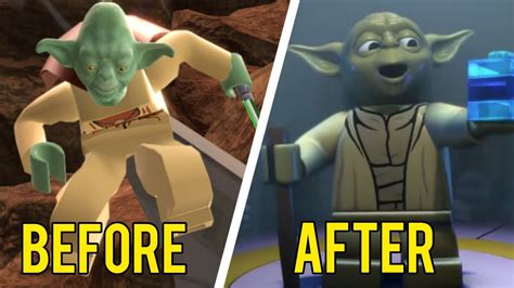 Evolution of Yoda in LEGO Star Wars Games - YouTube