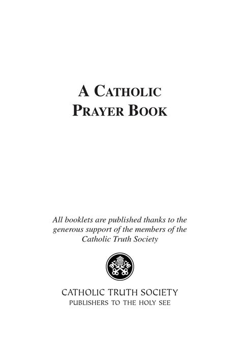 Catholic Prayer Book by Catholic Truth Society - Issuu