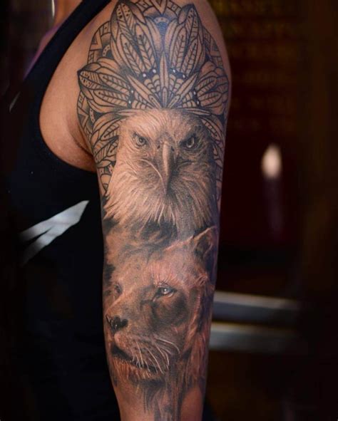 10+ Best Lion and Eagle Tattoo Designs - PetPress