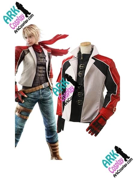 Tekken Jacket Tekken Cosplay Leo Cosplay White Red Mens Tekken Cosplay Costume-in Game Costumes ...