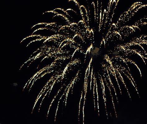 Gold Firework With Streamers Free Stock Photo - Public Domain Pictures
