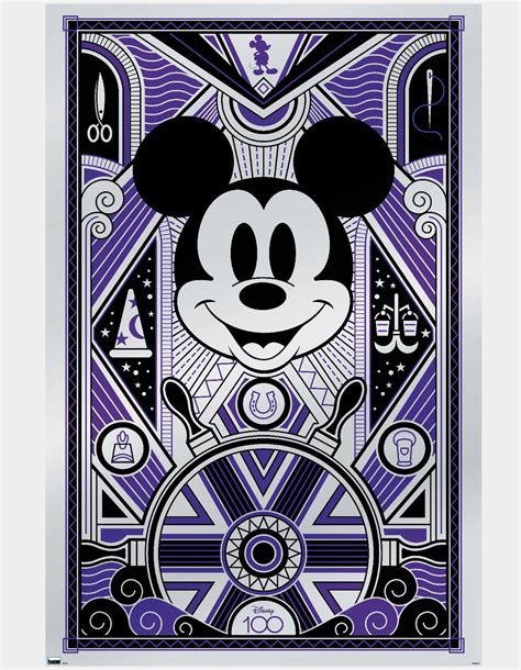 DISNEY 100th Anniversary Mickey Mouse Poster - BLACK | Tillys