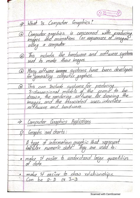 Computer Graphics Notes - COMPUTER SCIENCE ENGINEERING - Studocu