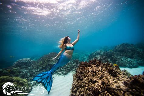 Mermaid Swimming Underwater