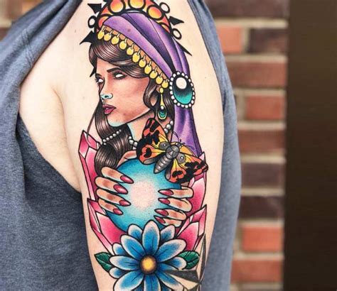 Gypsy woman tattoo by James Mullin Tattoo | Post 25323