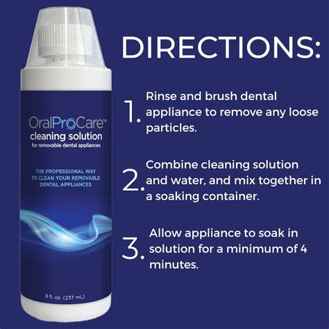 Oral ProCare Dental Appliance Cleaning Solution for Removable Dental A