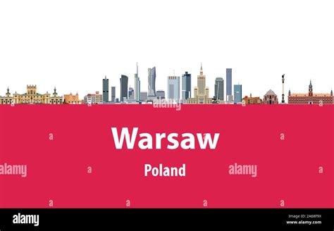 Warsaw city flag Stock Vector Images - Alamy