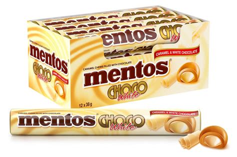 Amazon.com : Mentos Choc White Roll 38g x 12 : Grocery & Gourmet Food