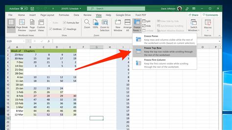 How to freeze a row in Excel so it remains visible when you scroll, to better compare data on ...