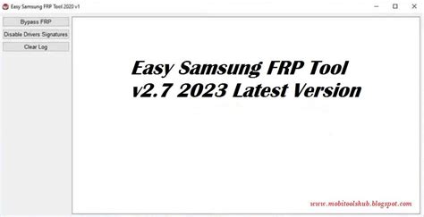 Easy Samsung FRP Tool v2.7 (FRP Reset Tool) Free Download Latest Version 2023 | by Shafqat Ali ...