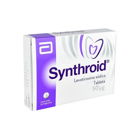 Synthroid 50 mcg 30 Tabletas - Farmacias Klyns