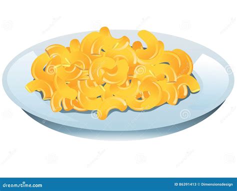 Mac and cheese stock vector. Illustration of macaroni - 86391413