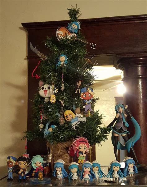 My anime themed Christmas tree : r/AnimeFigures