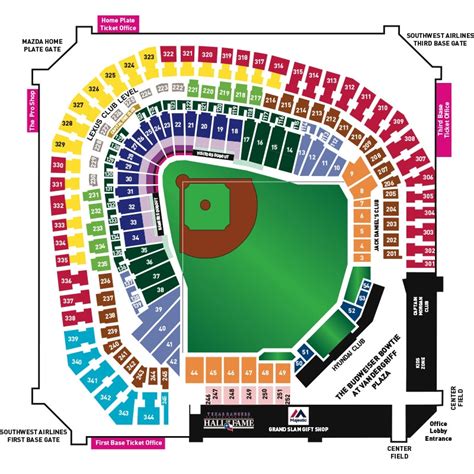 8 Images Texas Rangers Seating Chart Map And View - Alqu Blog