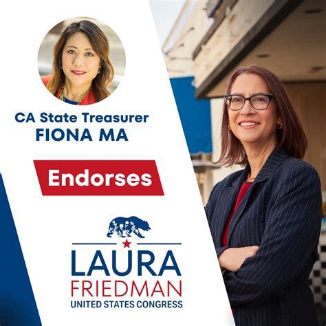 Fiona Ma, CPA on Twitter: "RT @LauraFriedmanCA: ENDORSEMENT ALERT! Proud to announce that CA ...