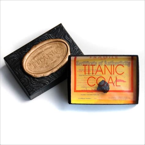 Authentic Coal From Titanic Wreckage in Display Box (RMS Titanic COA) | Pristine Auction