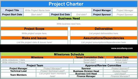 Project Planning Initiating Excel Tracking Templates