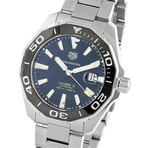 TAG Heuer Aquaracer 300M Calibre 5 43mm Ceramic Bezel Mens Watch WAY201A.BA0927 | Goldsmiths