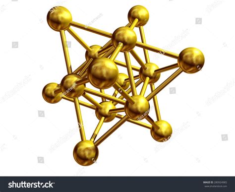 Gold Atomic Structure Model