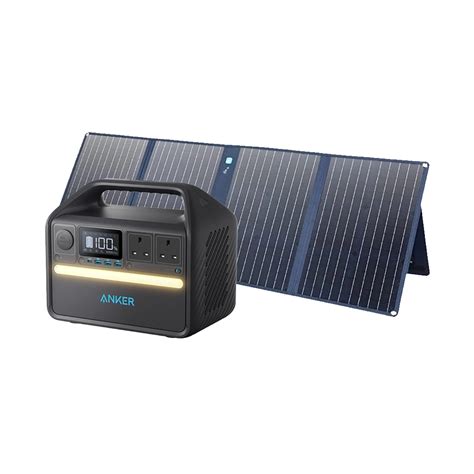 Anker PowerHouse 535 (512Wh) Portable Power Station with Anker PowerSolar 625 Solar Panel (100W ...