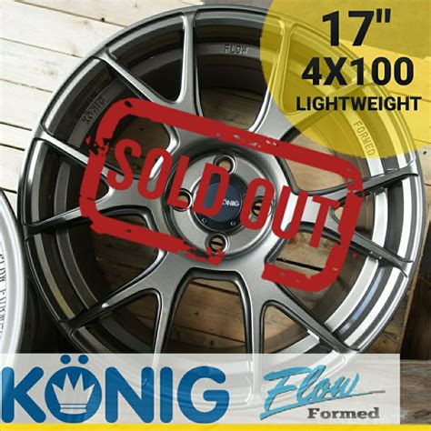 17" KONIG AMPLIFORM 4X100 BRONZE KONIG Flow formed rims, Car ...