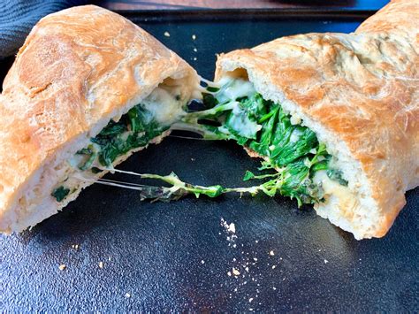 Creamed Spinach and Cheese Calzone