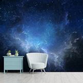 Sky and Space Theme Wallpaper for walls and ceilings, Blue | Life n Colors