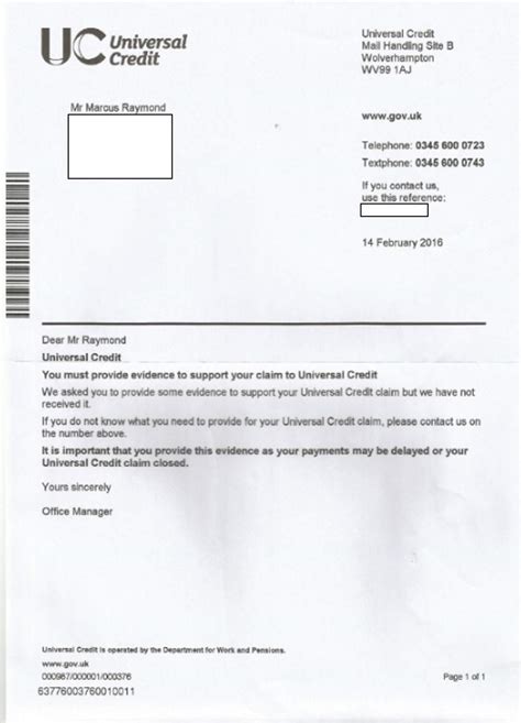 DWP letters telling people to call the universal credit helpline are ripping off claimants