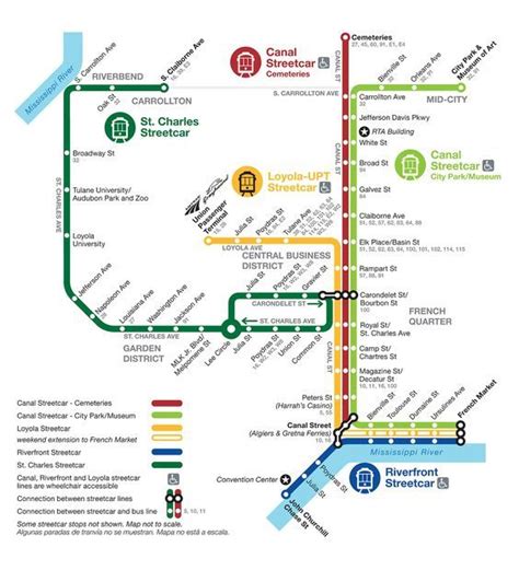 Official Map: Streetcar Network, New Orleans Brought to my attention by ...